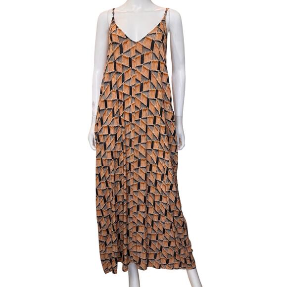 New TREASURE & BOND V Neck Spaghetti Straps Maxi Dress Size M FALL - Picture 1 of 5